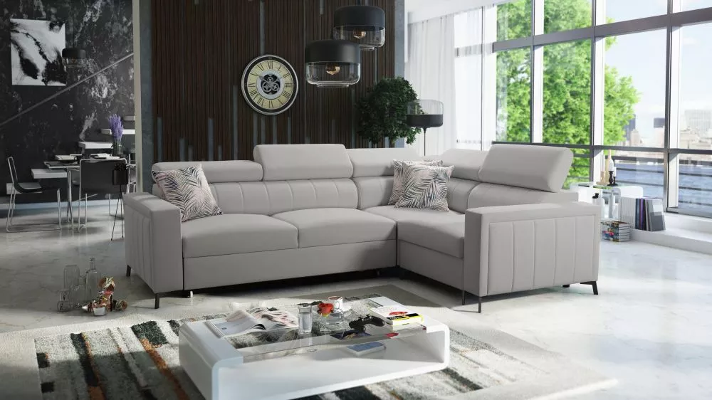 Dīvāns Baltico 2 Premium Standard · Pelēks · 198 × 275 × 83 cm