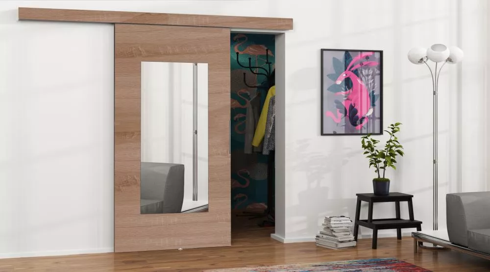 Bīdāmās durvis Malibu M-7 · Ozols sonoma · 106 × 205 cm