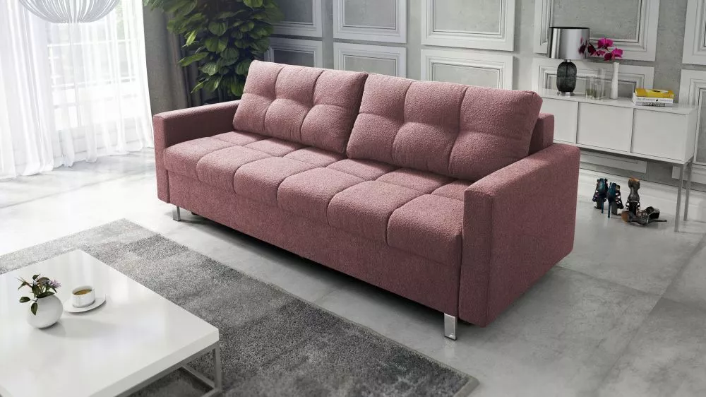 Dīvāns Carmen Sofa Standard · Rozā · 92 × 223 × 93 cm