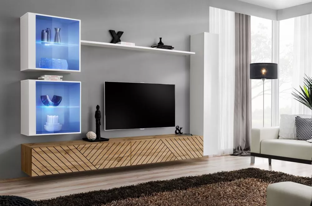 Sekcija Switch 18 Lamel Korpusa krāsa: ozols votāns, · 280 × 40 × 180 cm