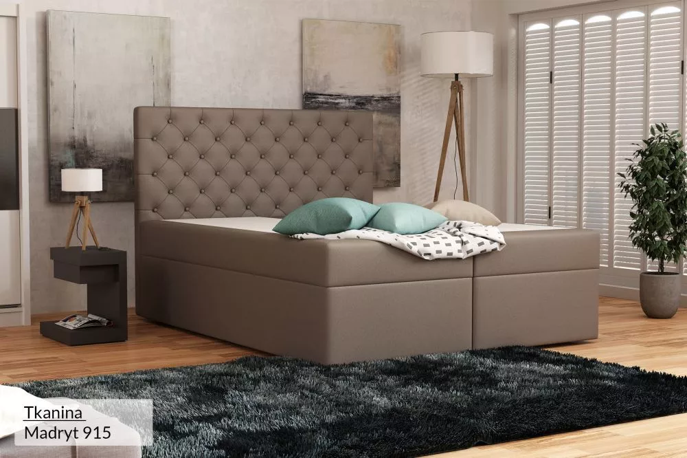 Gulta Alle Eco Premium Standard Guļamvietas platums: 140 cm, Guļamvietas garums: 200 cm, · Kapučino · 142 × 210 × 120 cm