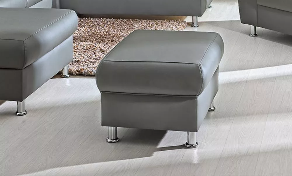 Pufs Scandi Pouf standard Auduma numurs: Cayenne 1119, · Pelēks · 83 × 47 × 62 cm