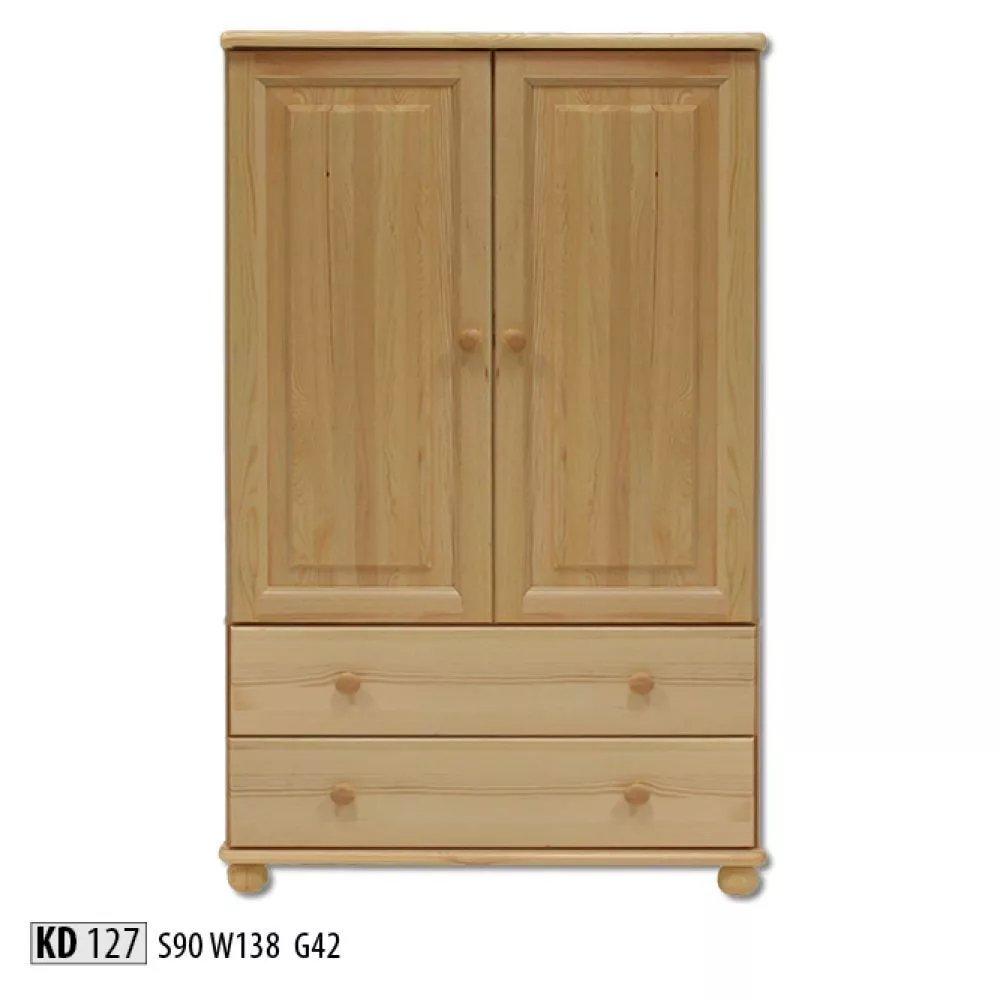 Kumode KD 127 · Priede · 90 × 42 × 138 cm