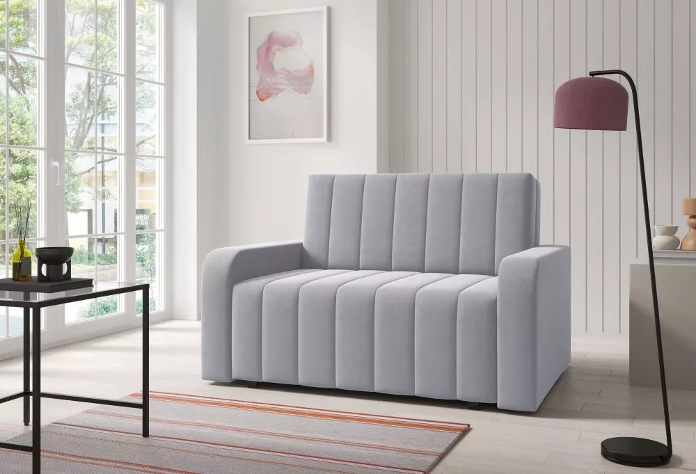 Mīksts krēsls Marko 2 standard Sēdvietas dziļums: 60 cm, · Gaiši pelēks · 135 × 97 × 85 cm