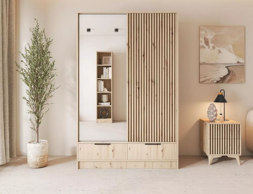 Skapis Voodi 120 · Ozols artisan · 120 × 60 × 204 cm