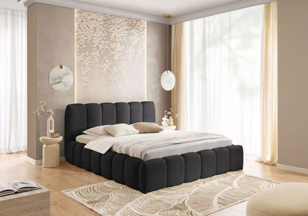 Gulta Micandi Standard ar stelāžu Guļamvietas platums: 160 cm, Guļamvietas garums: 200 cm, stelāžas tips: metāla, · Meln