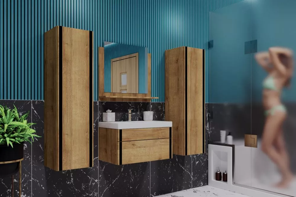 Vannas istabas komplekts Botega 9 60 · Zelts ozols · 110 × 140 × 35 cm