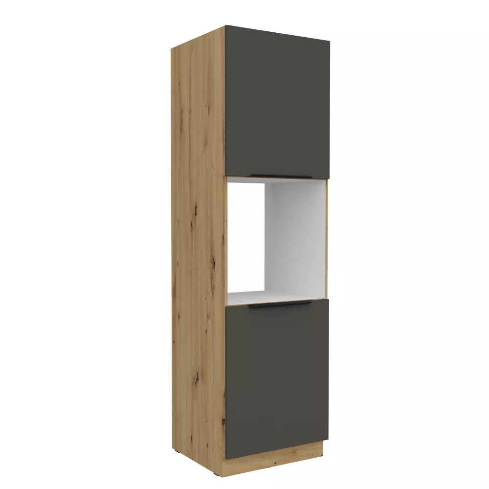 Virtuves skapis Aria Graphite 60 DP-210 2F