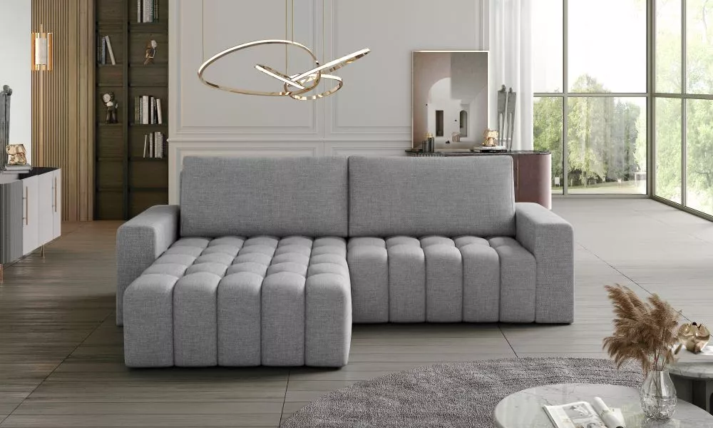 Dīvāns Bonett Standard · Pelēks · 160 × 245 × 85 cm
