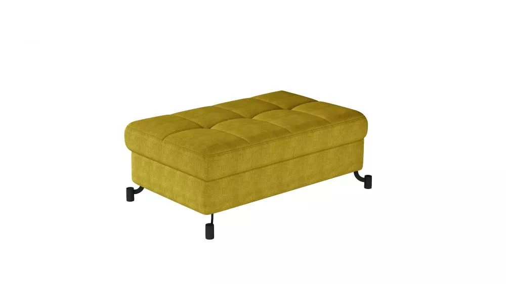 Pufs Lorelle P Standard Auduma numurs: Omega 68, · Dzeltens · 100 × 45 × 70 cm