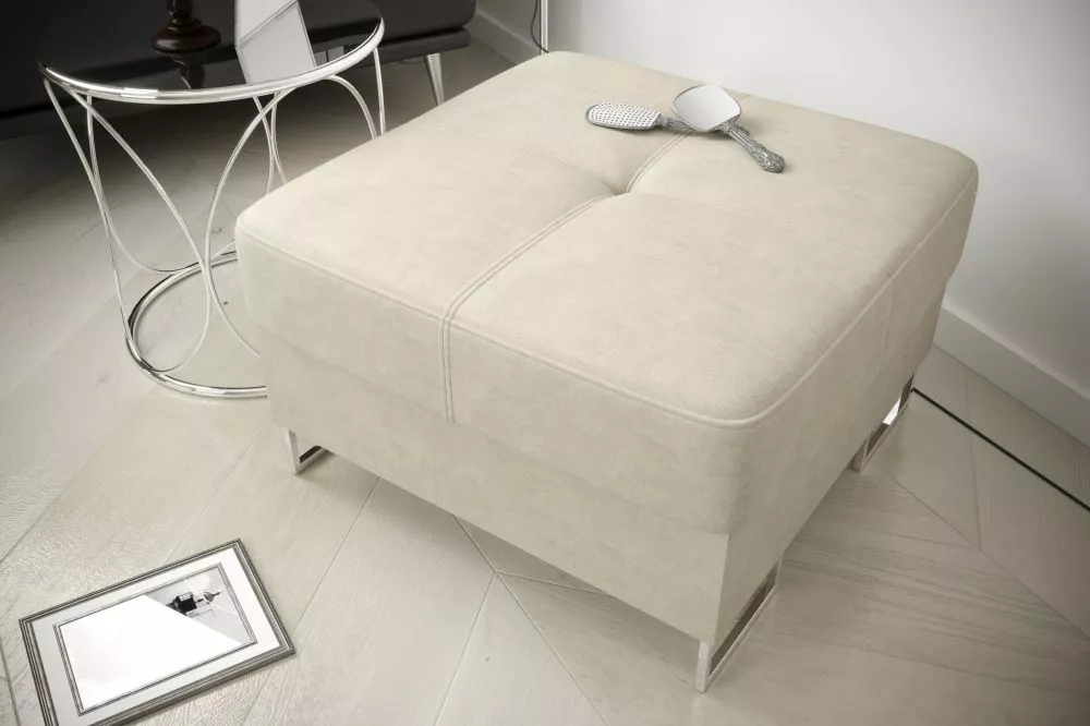 Pufs Galaxy Square P Standard Auduma numurs: Cloud 03, · Krēma · 55 × 45 × 55 cm