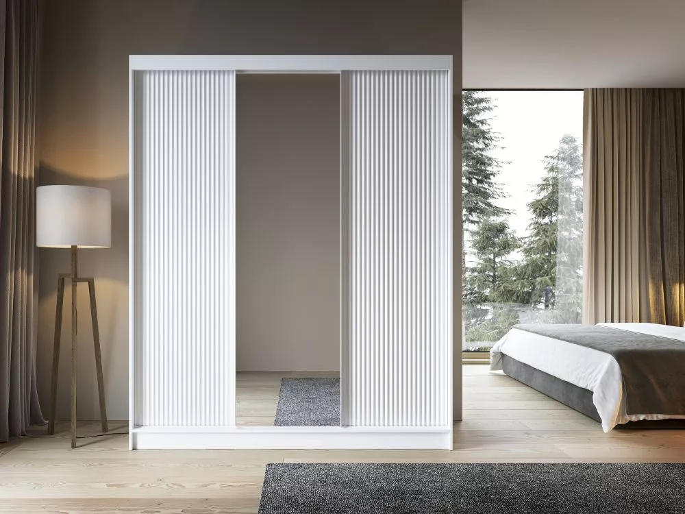 Skapis Biancco Premium · Balts · 180 × 60 × 220 cm