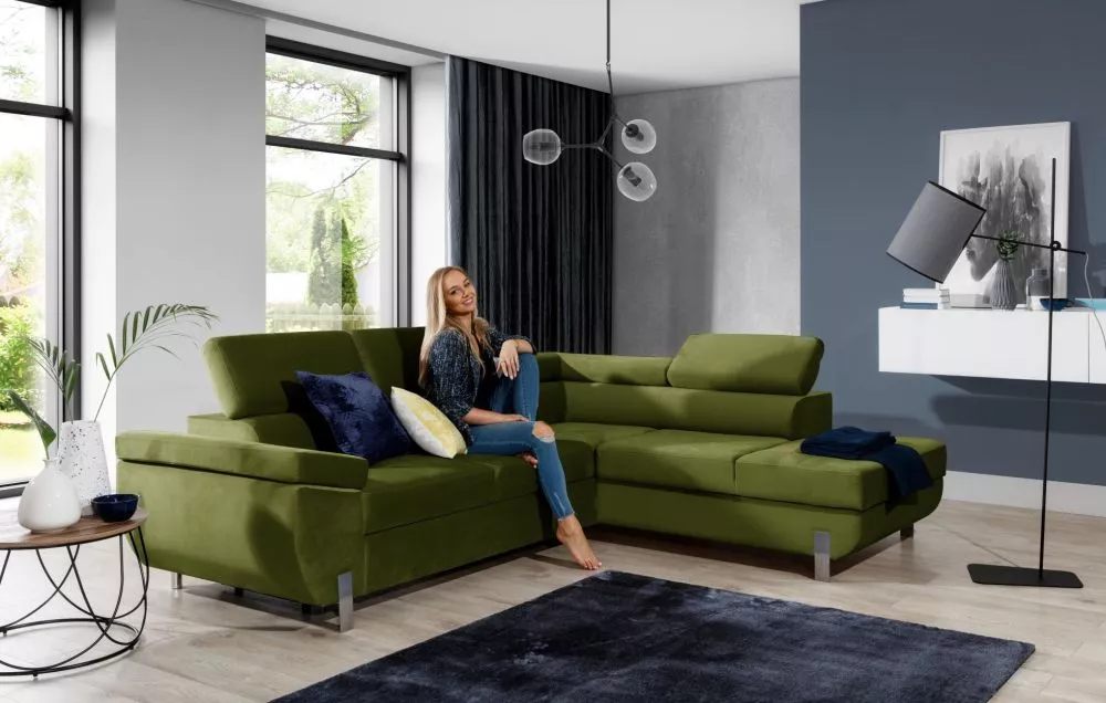 Dīvāns Annabelle Modern Standard · Olīvu · 221 × 271 × 76 cm