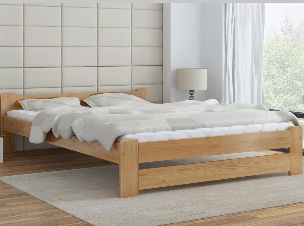 Gulta Niwa ar stelāžu Guļamvietas platums: 120 cm, Guļamvietas garums: 200 cm, · Priede · 128 × 207 × 50 cm