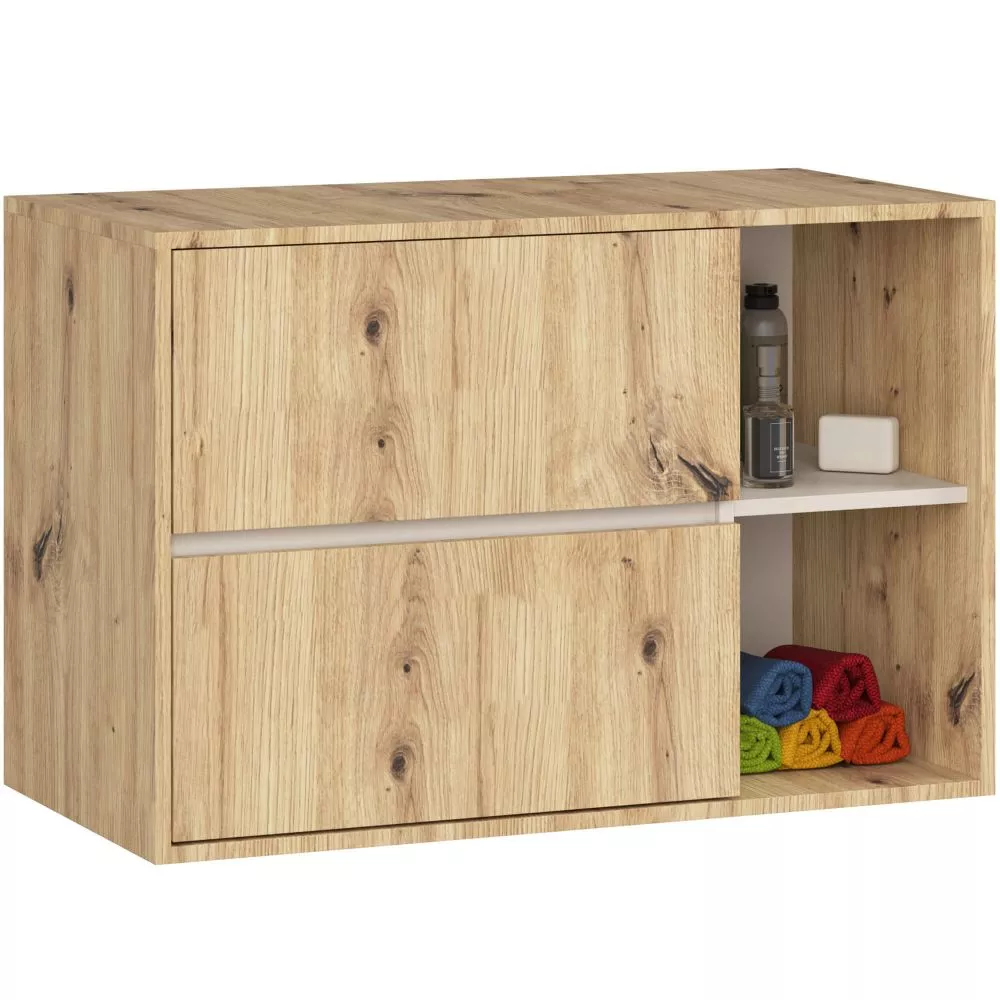 Vannas istabas skapītis Vami W90 2S · 90 × 60 × 45.5 cm