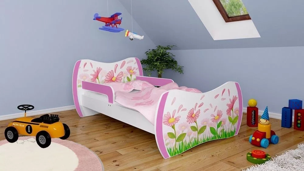Bērnu gulta Dream L03 160x80 DM16 ar stelāžu Guļamvietas platums: 80 cm, Guļamvietas garums: 160 cm, · 104 × 164 × 71 cm
