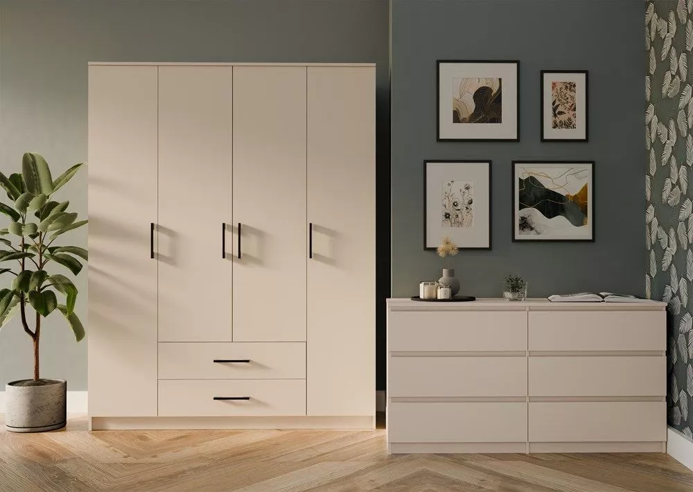 Skapis Romana 160 · Kašmira · 160 × 52 × 205 cm