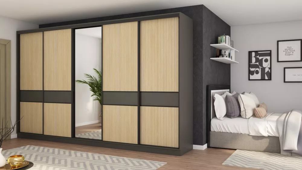 Skapis Wardrobe 5D4S 360 · 360 × 65 × 244 cm