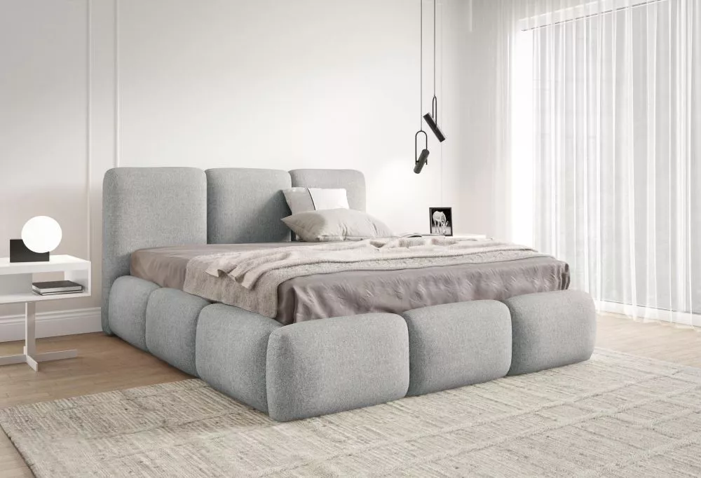 Gulta Bubble standard ar stelāžu Guļamvietas platums: 120 cm, Guļamvietas garums: 200 cm, stelāžas tips: metāla, · Pelēk