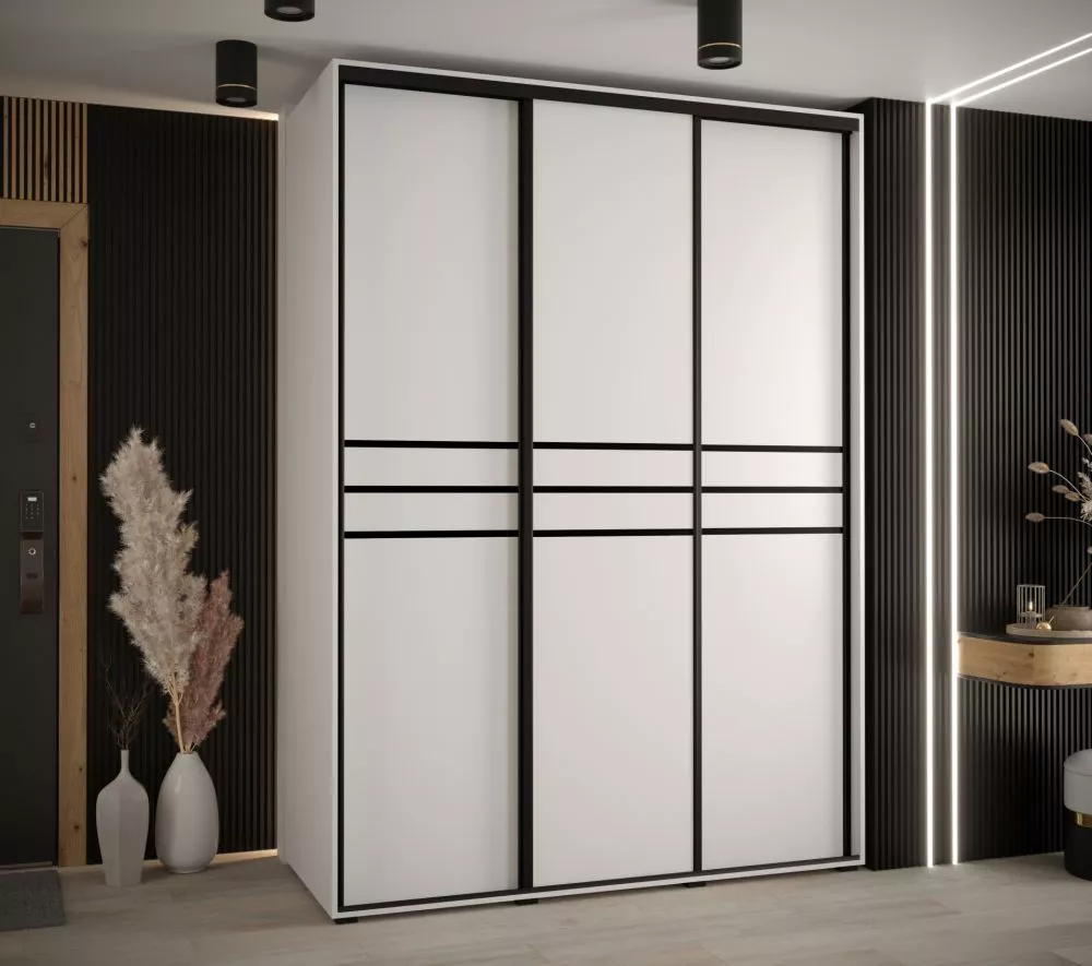 Skapis Cannes 10 · Balts · 180 × 60 × 205.2 cm