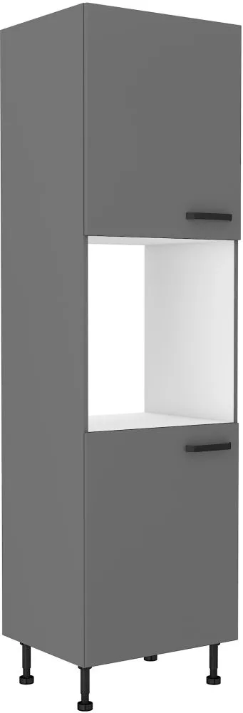 Virtuves skapis Nessa 60 DP-215 2F · Antracīts