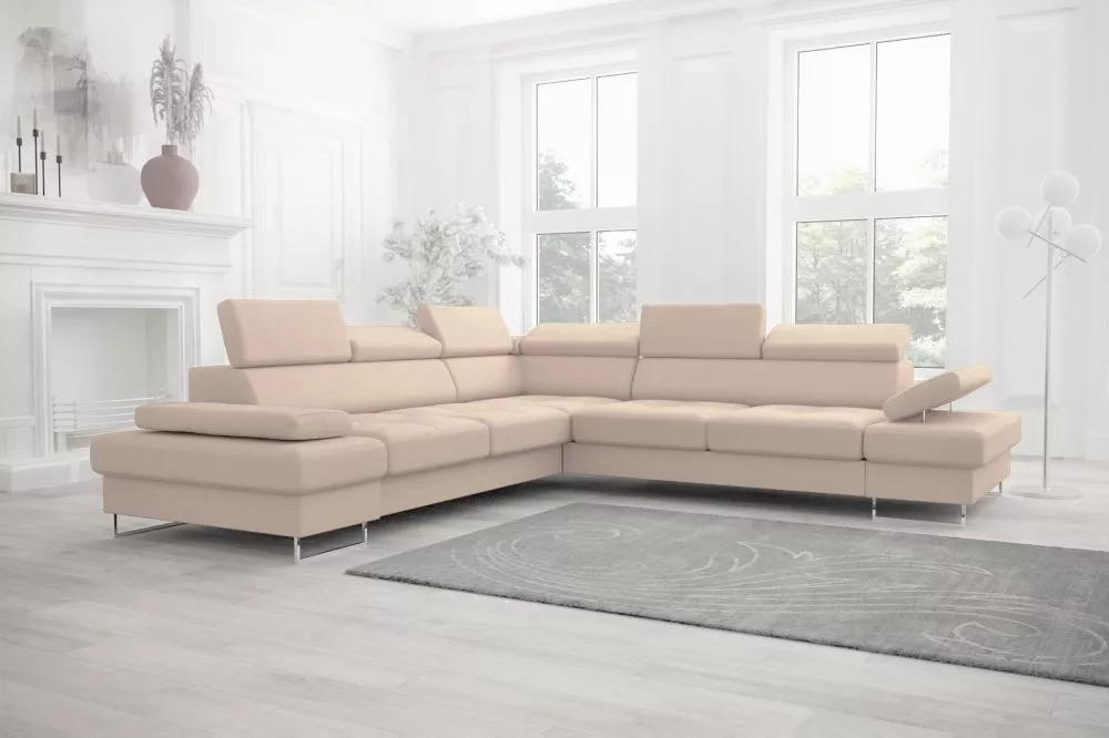 Dīvāns Galaxy Max standard · Bēšs · 278 × 278 × 74 cm
