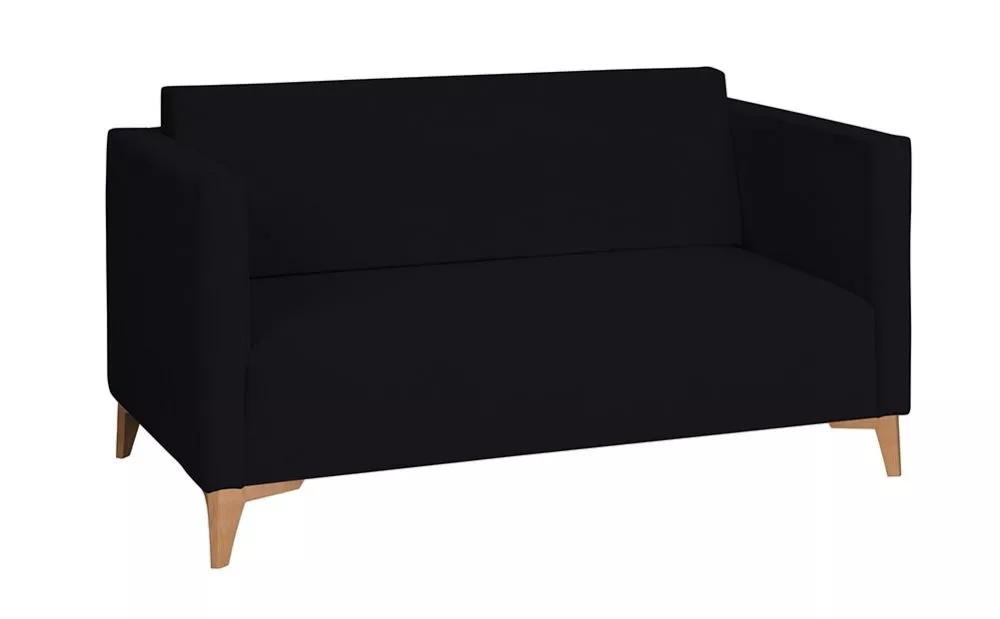 Dīvāns Szafir 2S Standard · Melna · 82 × 136 × 74 cm