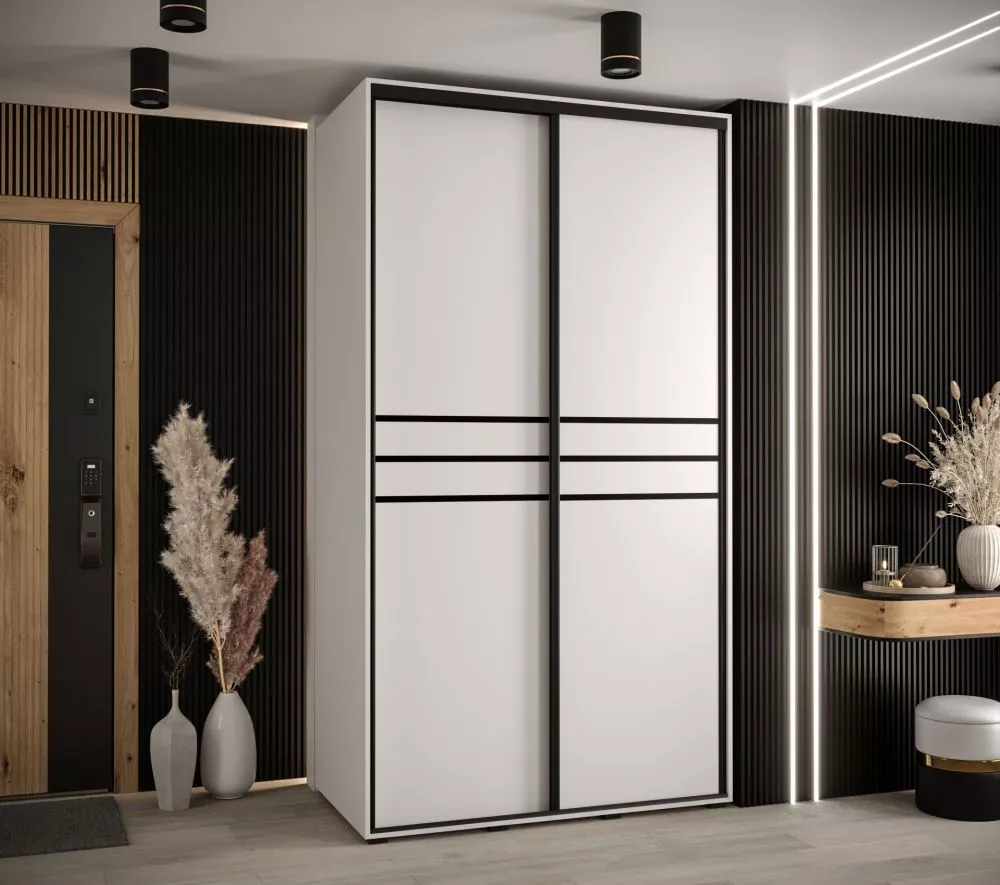 Skapis Cannes 10 · Balts · 130 × 60 × 205.2 cm