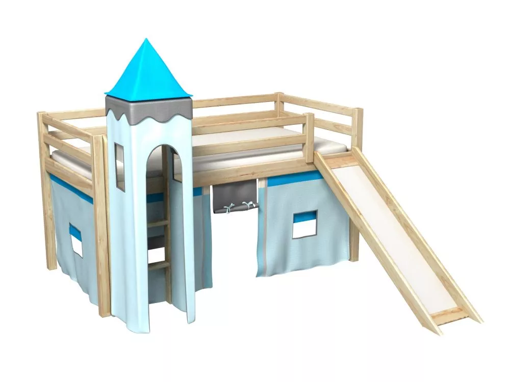 Bērnu gulta Gabi Z Tower ar stelāžu Guļamvietas platums: 80 cm, Guļamvietas garums: 180 cm, · 88 × 188 × 106 cm