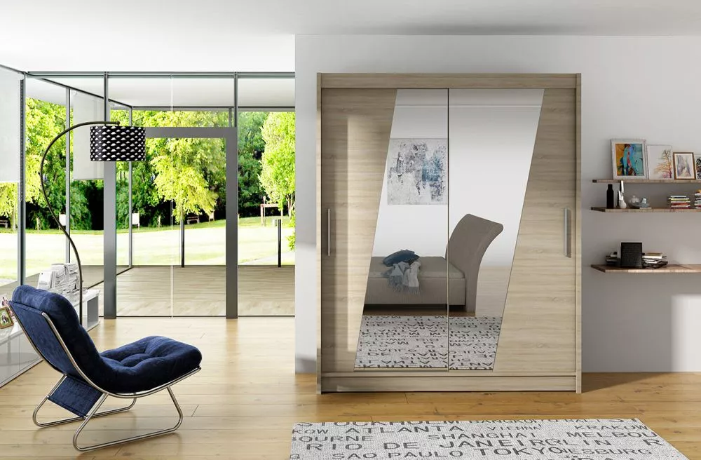 Skapis Bolton · Sonoma · 150 × 58 × 200 cm