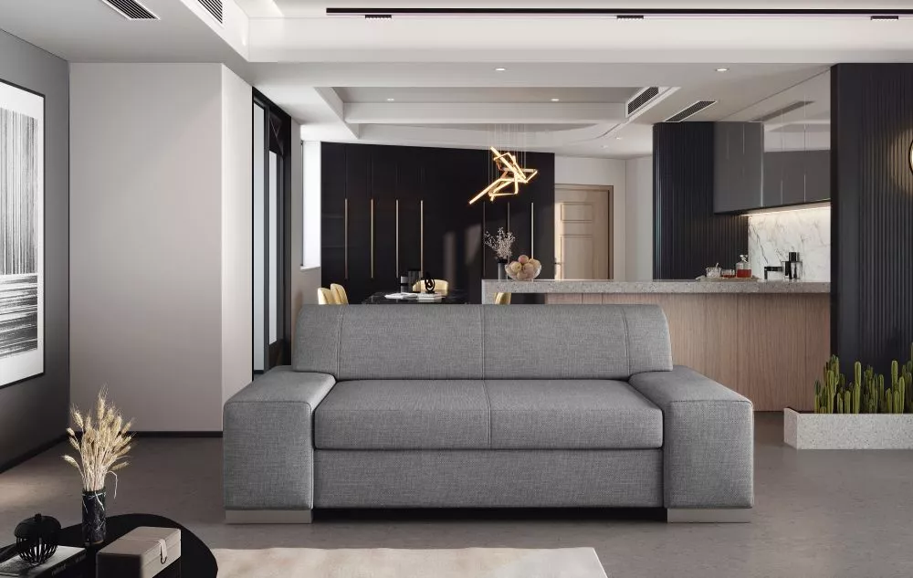 Dīvāns Porto 2S Premium standard · Pelēks · 90 × 190 × 98 cm