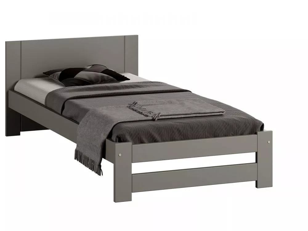 Gulta DMD-13 Magnat ar stelāžu Guļamvietas platums: 90 cm, Guļamvietas garums: 200 cm, · Pelēks · 98 × 206 × 65 cm