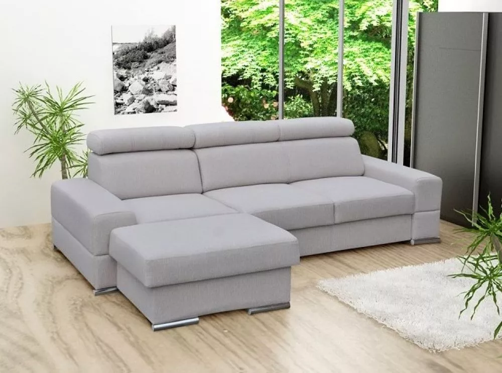 Dīvāns Royal Mini Standard · Gaiši pelēks · 160 × 260 × 79 cm