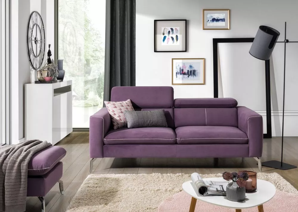 Dīvāns Arezza Sofa standard · Violets · 103 × 190 × 75 cm