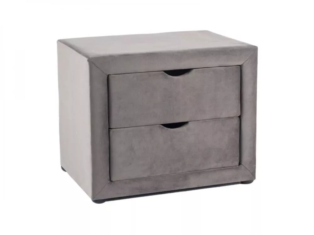 Naktsgaldiņš ET-002 Velvet · Pelēks · 50 × 35 × 42 cm