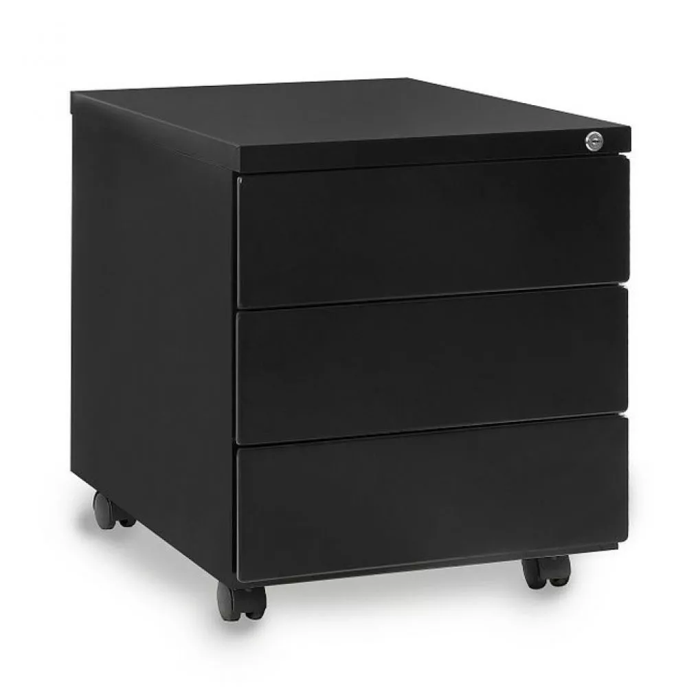 Kumode Kontener 424 · Melns · 39 × 55 × 48 cm