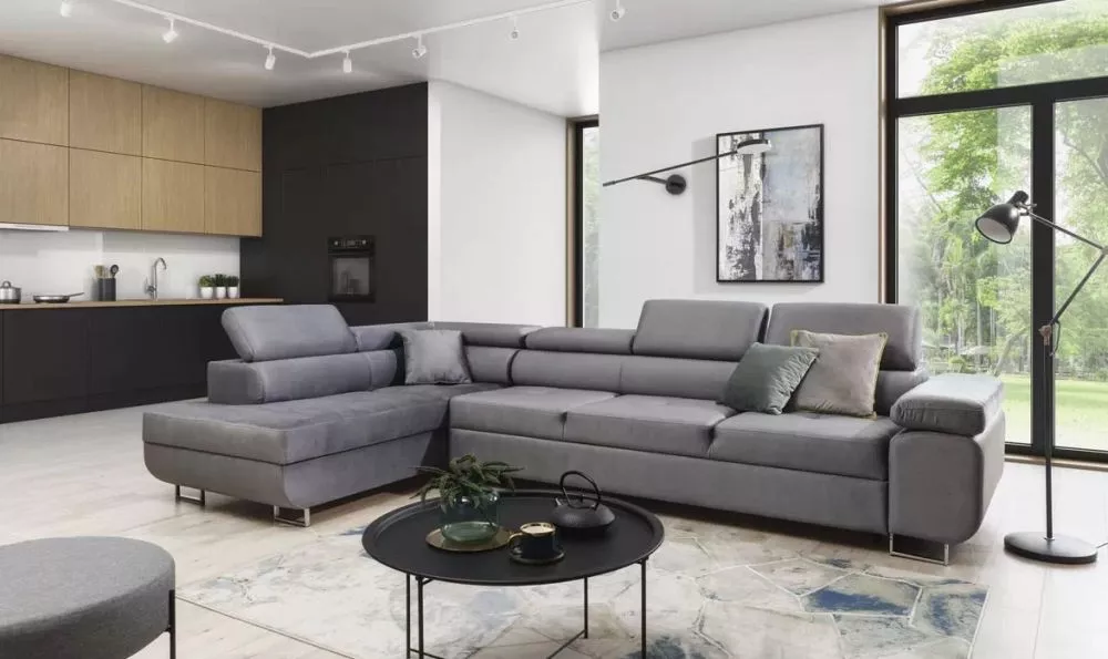 Dīvāns Annabelle Maxi Standard · Pelēks · 203 × 340 × 76 cm