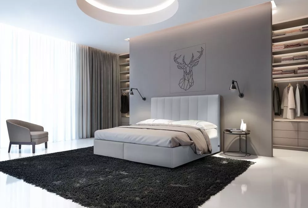 Gulta Rimini Boxspring Standard Guļamvietas platums: 160 cm, Guļamvietas garums: 200 cm, · Gaiši pelēks · 160 × 210 × 11