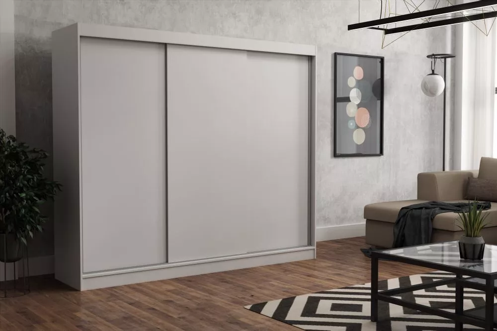 Skapis Emily Classic · Balts · 250 × 60 × 215 cm