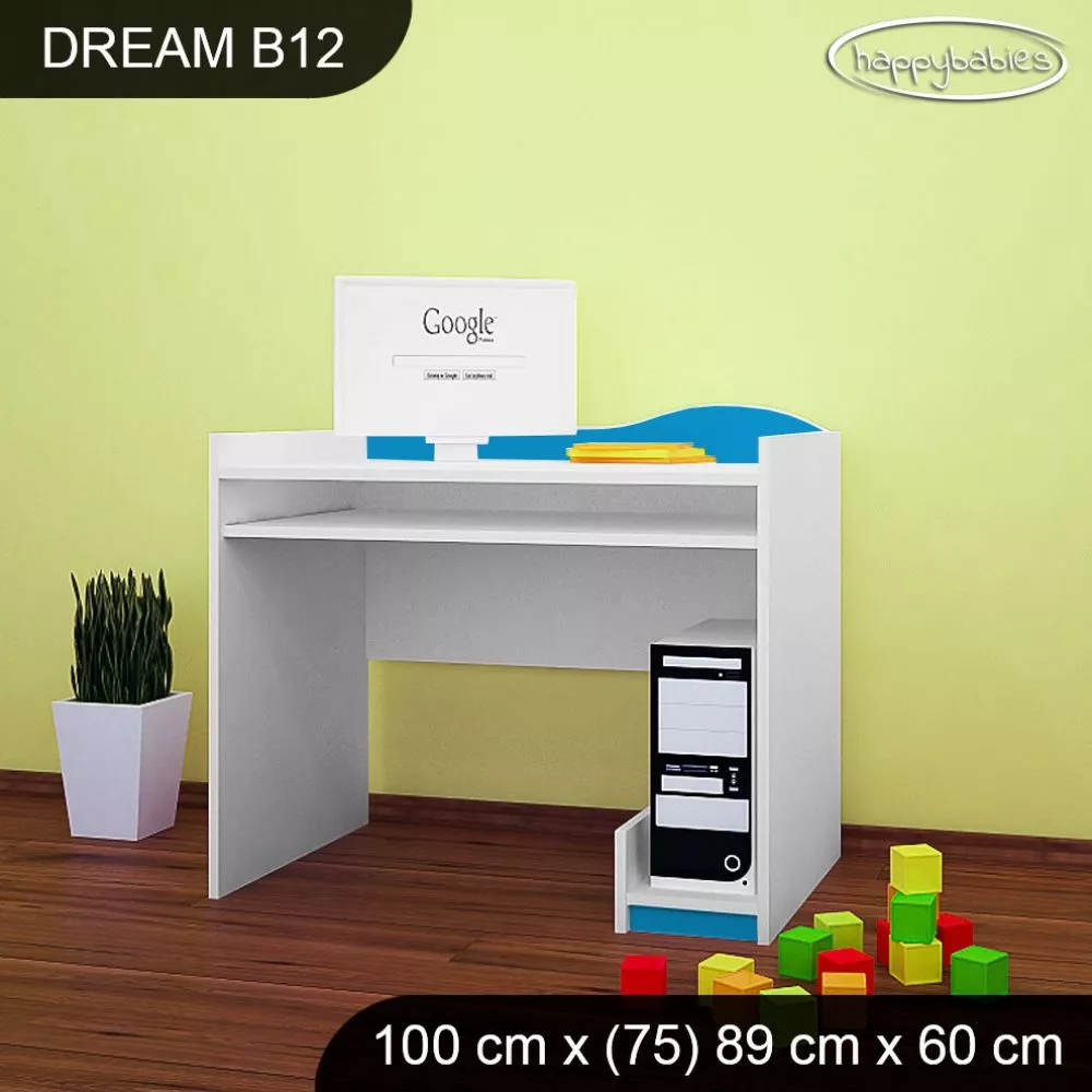 Bērnu rakstāmgalds Dream B12 Maksimālais augstums: 89 cm, · 100 × 75 × 60 cm