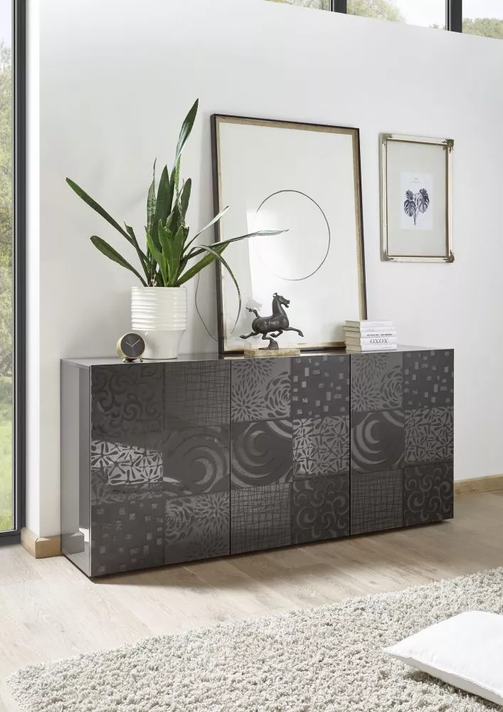Kumode Miro 05 · Antracīts · 181 × 43 × 84 cm