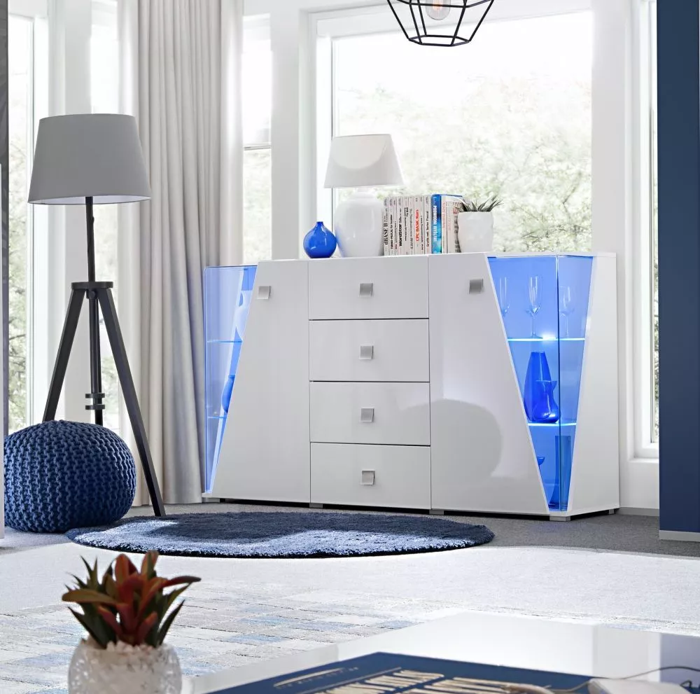 Kumode Edge 3 · Balts · 150 × 45 × 100 cm
