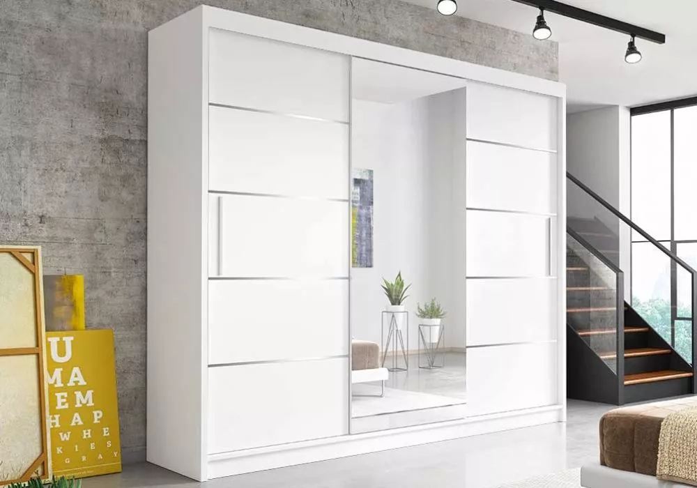 Skapis Alba 250 · Balts · 250 × 61 × 218 cm
