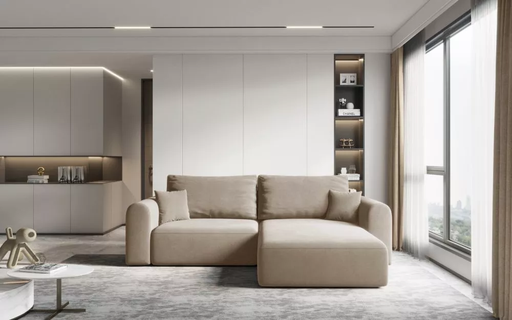 Dīvāns Karo Comfort Standard · Kapučino · 165 × 248 × 79 cm