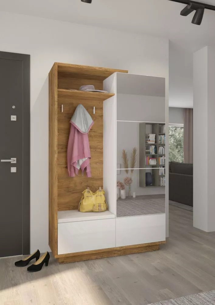 Koridora iekārta Hybrid HYB-16 Beige · 120 × 40 × 191 cm