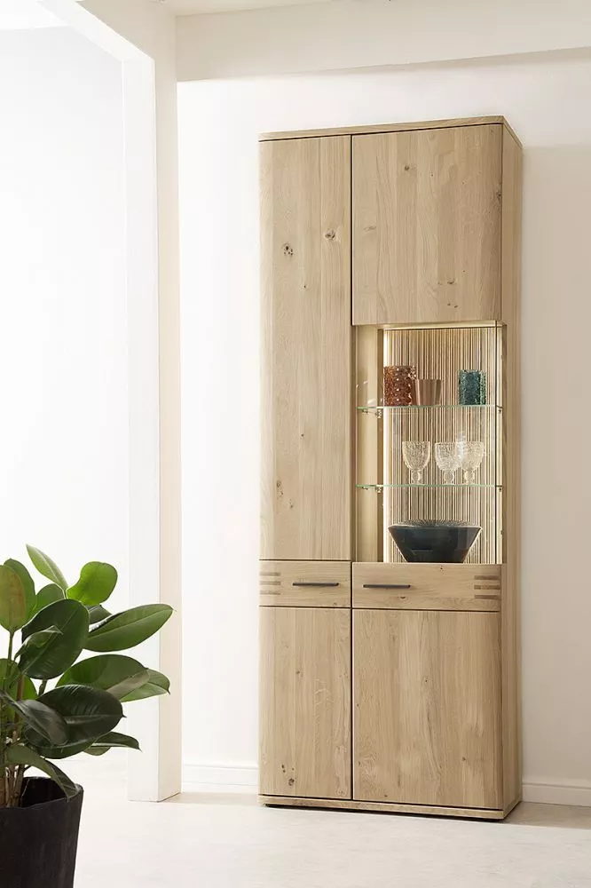 Sekcija Salvador 12 ar LED · Ozols · 75 × 37 × 208 cm