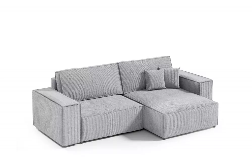 Dīvāns Poso L Mini Standard · Pelēks · 148 × 257 × 70 cm