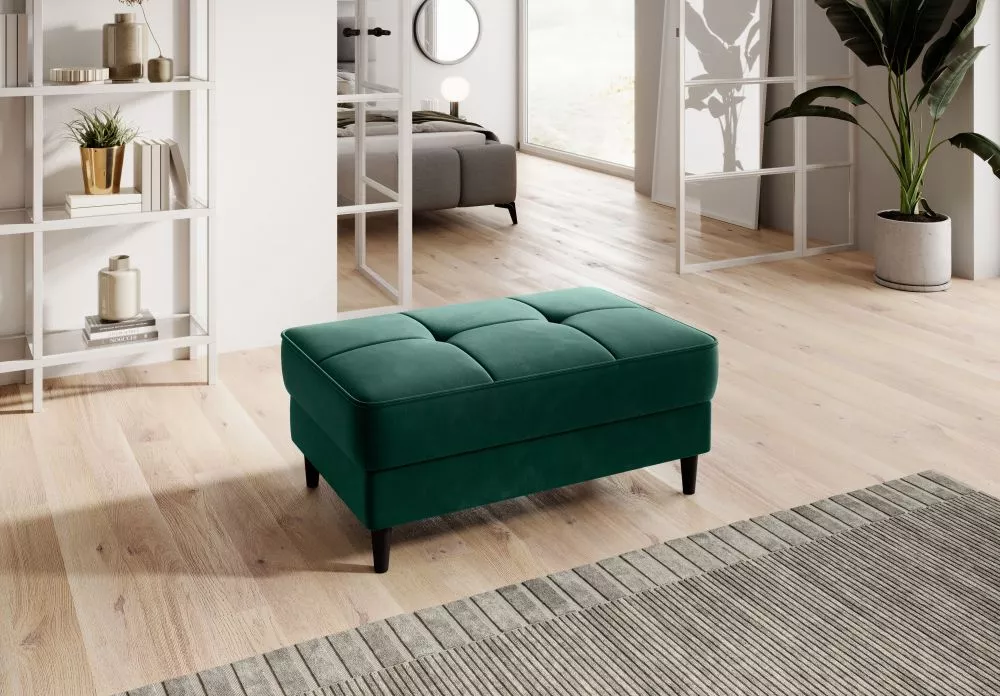 Pufs Bellis P Comfort Standard Auduma numurs: Lukso 35, · Zaļš · 97 × 42 × 62 cm