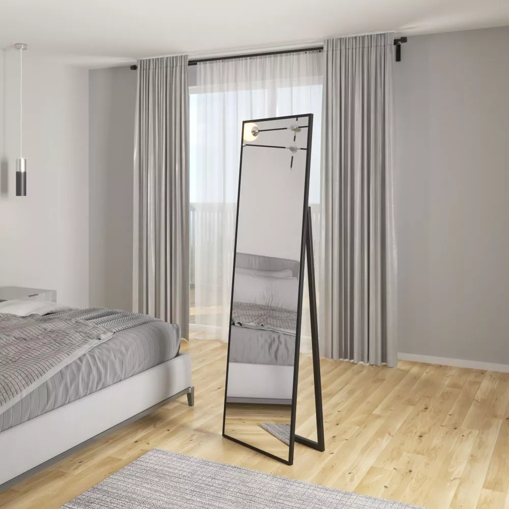 Spogulis Verona · Melns · 50 × 170 cm