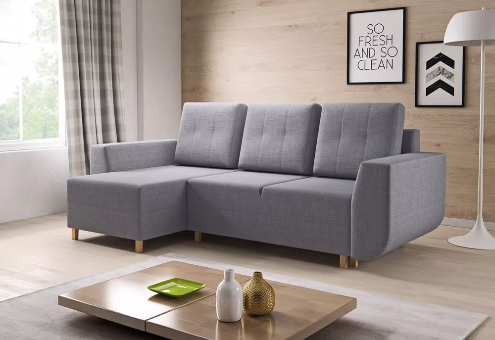 Dīvāns Malibu Comfort standard · Pelēks · 146 × 246 × 93 cm